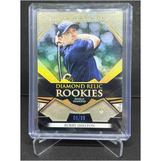 2024 Upper Deck Portfolio Black Diamond Robby Shelton Diamond Relic Rookies 06/99