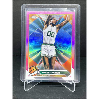 2024 Topps Chrome Robert Parish Pink Refractor Boston Celtics - No. 161