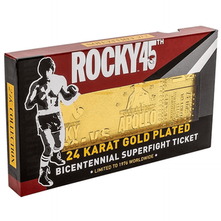 Rocky 45th Anniversary 24K Gold Plated Limited Edition Fight Ticket