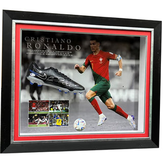 Cristiano Ronaldo Signed Boot Framed