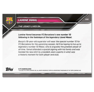 2025 Topps NOW Lamine Yamal The Legacy Lives On #002