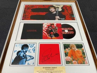 Ed Sheeran Signed "Equals Standard CD" Framed