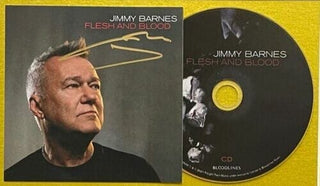 Jimmy Barnes Hand Signed Flesh and Blood CD Tribute Framed