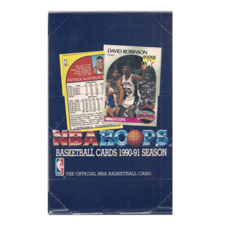 1990-91 Hoops Series 1 Basketball Wax Box