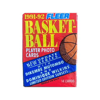 1991-92 Fleer Series Update Basketball 14 Card Wax Pack