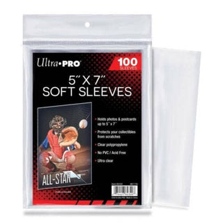 Ultra Pro 5" x 7" Soft Sleeves (100-Pack) - Ultra Pro Card Sleeves