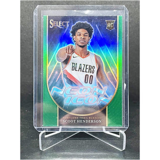 2023-24 Panini Select Scoot Henderson Neon Green Prizm RC - No. 7
