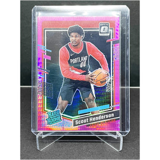 2023-24 Panini Donruss Optic Scoot Henderson Rated Rookie Pink Hyper - No. 239