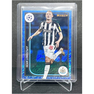 2024 Topps Merlin UEFA Sean Longstaff Blue 47/75