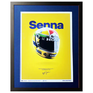 Ayrton Senna - San Marino GP 1988 Licensed Print Framed