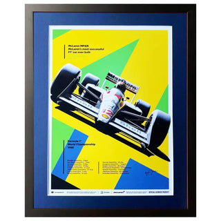 Ayrton Senna - MP4/4 35th Anniv 1988 Licensed Framed Print