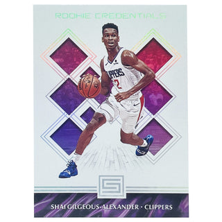 2018-19 Panini Status Rookie Credentials Shai Gilgeous-Alexander - No. 30