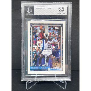 1992-93 Topps Shaquille O'Neal Draft Pick Orlando Magic BGS 6.5 EX-MT