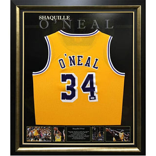 Shaquille O‚ÄôNeil Signed La Lakers Singlet Framed