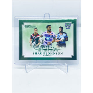 2025 NRL Traders 2024 Retirements Shaun Johnson New Zealand Warriors RP 07/18 03/64