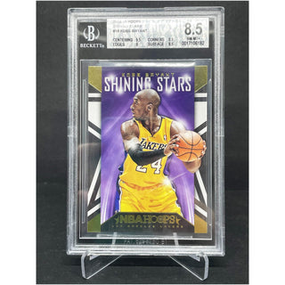 2014-15 Hoops Shining Stars Kobe Bryant BGS 8.5 NM-MT+