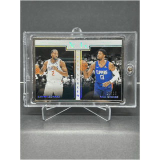 2019-20 Panini Noir Split Screen Paul George/Kawhi Leonard 24/25