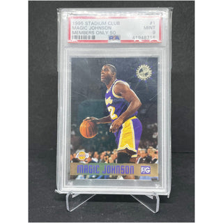 1995 Stadium Club Magic Johnson Members Only 50 PSA Mint 9