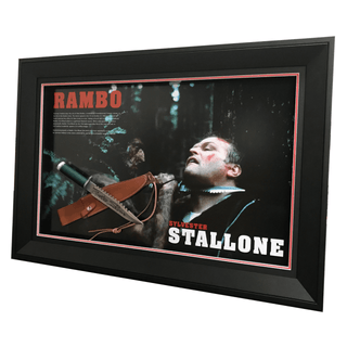 Sylvester Stallone Signed 'Rambo' Knife Framed