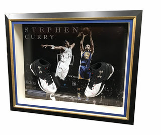 Stephen Curry Signed Under Armor Shoe Framed