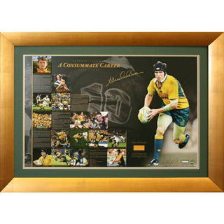 Stephen Larkham Signed "Piece Of The Action" Print Framed