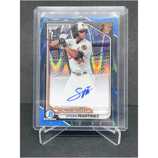 2024 Topps Chrome 1st Bowman Stiven Martinez Auto 025/150