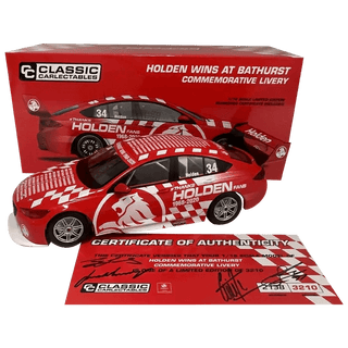 1:18 Holden Bathurst Commemorative Livery ZB Commodore signed on COA by 4 drivers!