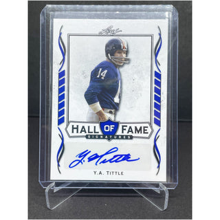 2021 Leaf Y.A. Tittle Hall Of Fame Signatures Auto #HOF-YAT