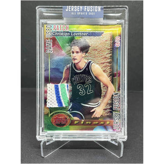 Topps Finest Christian Laettner Jersey Fusion Game Used Patch 48/99 #JF-CLDT