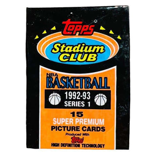 1992-93 Topps Stadium Club NBA Series 1 Pack