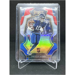 2022 Panini Select Football Treylon Burks Premier Level Red &amp; Blue RC - No. 195