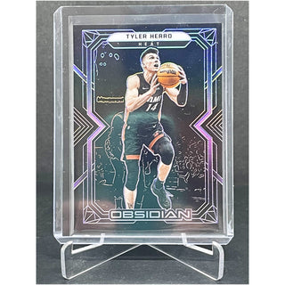 2021-22 Panini Obsidian Tyler Herro Purple Electric Etch 95/99