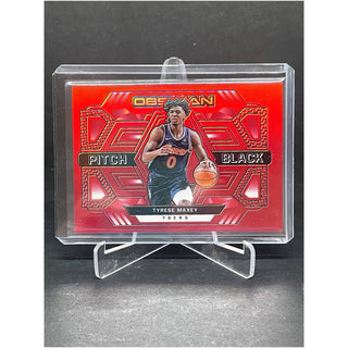 2021-22 Panini Obsidian Tyrese Maxey Pitch Black Insert - No. 20