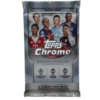 2025/26 Topps Chrome UEFA Club Competitions Soccer Value Pack