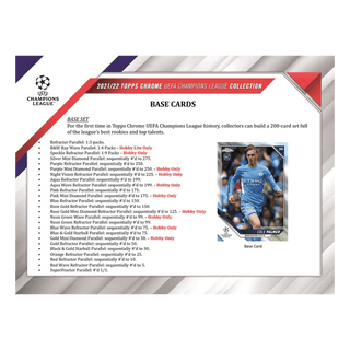 2021-22 Topps UEFA Champions League Chrome Soccer Hobby Box