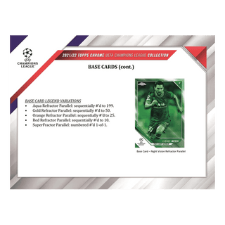 2021-22 Topps UEFA Champions League Chrome Soccer Hobby Box