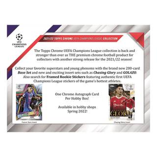 2021-22 Topps UEFA Champions League Chrome Soccer Hobby Box