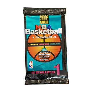 1993-94 NBA Topps Stadium Club Basketball Series 1 Pack