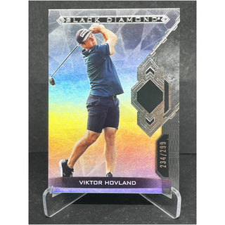 2024 Upper Deck Portfolio Golf Viktor Hovland Black Diamond 234/299