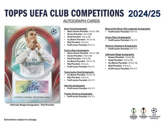 2024/25 Topps UEFA Club Competitions Soccer Value Box