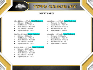 2024 Topps Chrome UFC 6-Pack Blaster Box