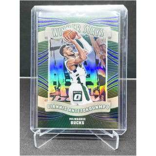 2023-24 Panini Donruss Optic Winner Stays Giannis Antetokounmpo - No. 1