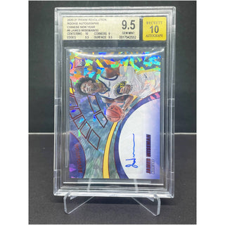 2020-21 Panini Revolution Rookie Auto Chinese New Year James Wiseman 16/33 BGS 9.5 Gem Mint