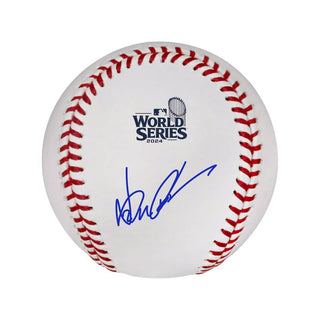 Yoshinobu Yamamoto Los Angeles Dodgers Autographed Fanatics Authentic 2024 World Series Logo Baseball