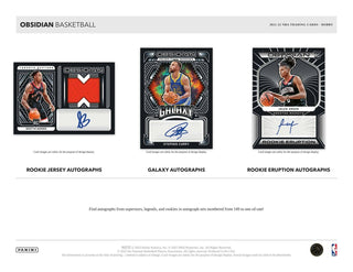 2021/22 Panini Obsidian Basketball Hobby Box