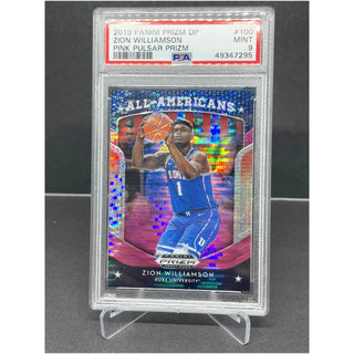 2019 Panini Prizm DP Zion Williamson Pink Pulsar PSA Mint 9