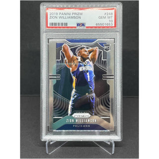 2019 Panini Prizm Zion Williamson Rookie PSA Gem Mint 10