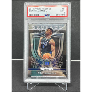 2019 Panini Prizm Draft Draft Picks Zion Williamson Crusade PSA Mint 9