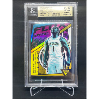 2020-21 Panini Flux Appeal Gold Zion Williamson 08/10 BGS 9.5 Gem Mint