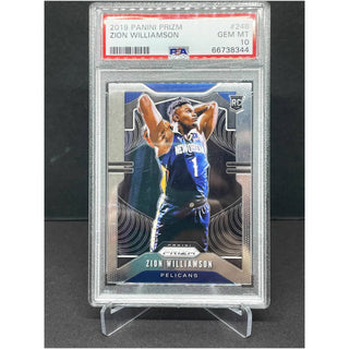 2019 Panini Prizm Zion Williamson Rookie PSA Gem Mint 10 ( B )